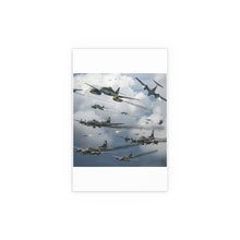 Load image into Gallery viewer, Indoor and Outdoor Silk Posters - German jet fighters attacking US bombing formations
