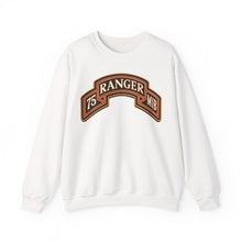 Load image into Gallery viewer, Crewneck Sweatshirt - Army - 75th Ranger Regiment - MIB - Ranger Scroll - 3D - Enhanced
