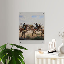 Load image into Gallery viewer, Acrylic Wall Art Panel - 9th Cavalry Regiment fighting Native Americans during the Indian Wars
