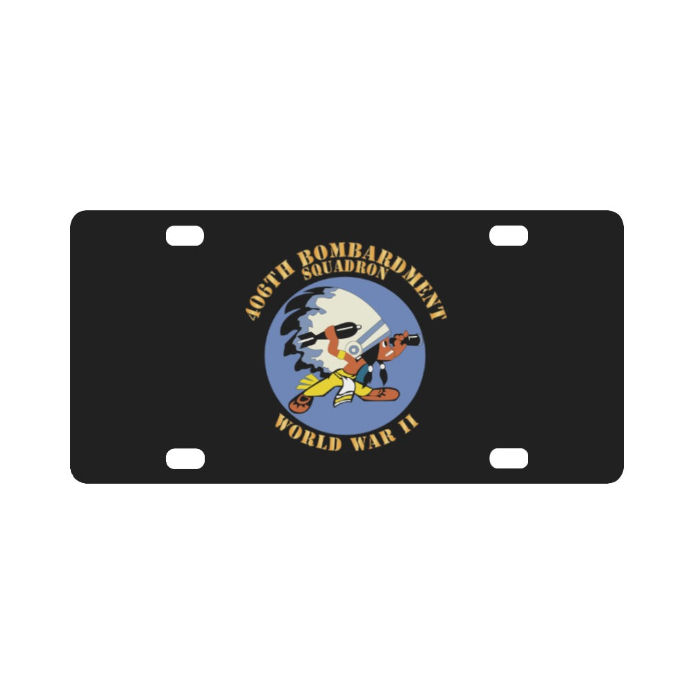 AAC - 406th Bombardment Squadron - WWII X 300 Classic License Plate