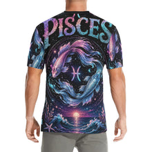 Load image into Gallery viewer, Pisces - Dreaming in Cosmic Men's All Over Print Crew Neck T-Shirt
