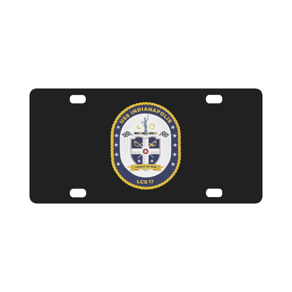 USS Indianapolis (LCS-17) wo Txt X 300 Classic License Plate