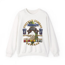 Load image into Gallery viewer, Crewneck Sweatshirt - Army - Vietnam Combat Vet - N Co 75th Infantry (Ranger) - 173rd Airborne Bde SSI - 3D - Enhanced
