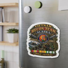 Load image into Gallery viewer, Die-Cut Magnet - RECON TEAM - Recon Team Alaska - CCN - Vietnam - Combat Vet - 3D - Enhanced
