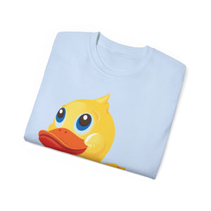 Unisex Ultra Cotton Tee - Yellow Rubber Duck - Oblique Left Front X 300