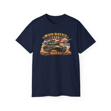 Load image into Gallery viewer, Unisex Ultra Cotton Tee - Army - Main Battle Tank - M60A1 w Fire- Right Face - 3D - Enhanced
