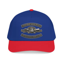 Load image into Gallery viewer, Mid Profile Baseball Cap - USCG - Expeditionary Warfare Specialist w txt - 3D - Enhanced
