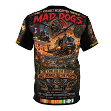 Load image into Gallery viewer, 240th Assault Helicopter Company Tribute Tee — "Greyhounds and MadDogs at War"
