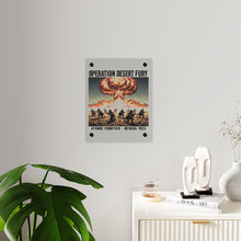 Load image into Gallery viewer, Acrylic Wall Art Panel - Atomic Testing in Nevada Desert Operation Fury
