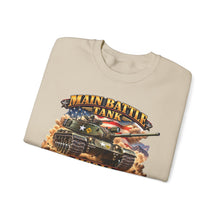 Load image into Gallery viewer, Crewneck Sweatshirt - Army - Main Battle Tank - M60A1 w Fire- Right Face - 3D - Enhanced

