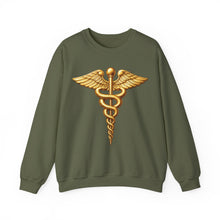 Load image into Gallery viewer, Crewneck Sweatshirt - Army Medical Corps Branch Insignia - 3D - Enhanced
