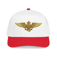 Load image into Gallery viewer, Mid Profile Baseball Cap - USCG - Aviator Badge wo txt - 3D - Enhanced

