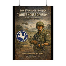 Load image into Gallery viewer, Matte Poster - Korea  - 9th Division - White Horse Division - Korea in Vietnam
