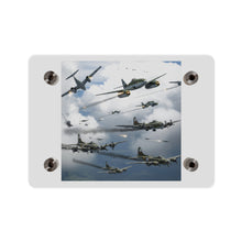 Load image into Gallery viewer, Acrylic Wall Art Panel - German jet fighters attacking US bombing formations
