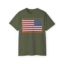 Load image into Gallery viewer, Unisex Ultra Cotton Tee - United States Flag 3D Enhanced
