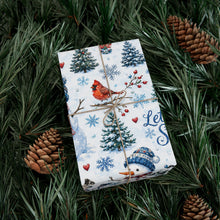 Load image into Gallery viewer, Gift Wrap Paper — Watercolor Winter Wonderland
