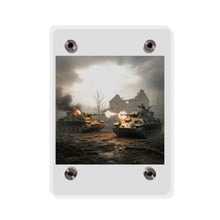 Load image into Gallery viewer, Acrylic Wall Art Panel - M10 Wolverine battles German Panzer Tank WWII
