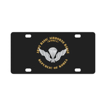 Load image into Gallery viewer, Army Basic Parachute Badge - Korea w Txt X 300 Classic License Plate
