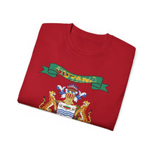 Load image into Gallery viewer, Unisex Ultra Cotton Tee - COA - Coat of Arms of Guyana - Coat of Arms X 300
