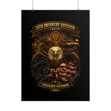 Load image into Gallery viewer, Rolled Posters - 24th Infantry Division - Desert Storm
