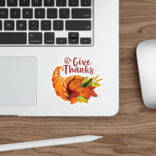 Load image into Gallery viewer, Die-Cut Stickers - Thanksgiving - Give Thanks
