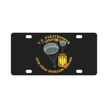 Load image into Gallery viewer, Army - US Paratrooper - 18th Field Artillery Brigade Classic License Plate
