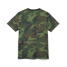 Load image into Gallery viewer, Army Brown  Woodland Camo Print Unisex Tee, Stylish Outdoor Shirt, Trendy Graphic Top, Unique Camouflage T-Shirt, Perfect for Camping and Casual Wear
