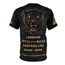 Load image into Gallery viewer, 761st Tank Battalion "Black Panthers" All-Over Print Tee — "Come Out Fighting"
