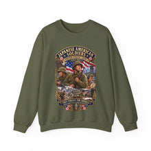 Load image into Gallery viewer, Crewneck Sweatshirt - Japanese American WWII Soldiers - 3D - Enhanced
