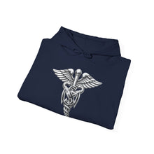 Load image into Gallery viewer, Hoodie – Army Medical Service Corps (MS) Branch Insignia - 3D - Silver - Enhanced
