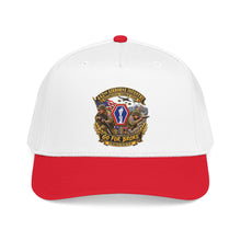 Load image into Gallery viewer, Mid Profile Baseball Cap - Army - 442nd Airborne Infantry Regimental Combat Team - 3D - Enhanced with EUR WWII SVC
