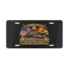 Load image into Gallery viewer, License Plate - 4th Armored Division - PATTON'S M60A1 Main Battle Tank - Breakthrough Division
