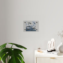 Load image into Gallery viewer, Acrylic Wall Art Panel - German jet fighters attacking US bombing formations
