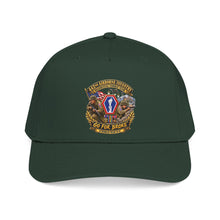 Load image into Gallery viewer, Mid Profile Baseball Cap - Army - 442nd Airborne Infantry Regimental Combat Team - 3D - Enhanced with EUR WWII SVC
