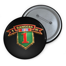 Load image into Gallery viewer, Custom Pin Buttons - 1st Bn, 16th Infantry Regiment - Rangers - 3D - Enhanced
