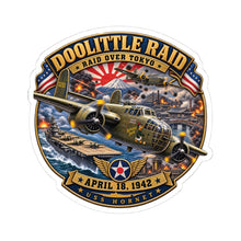 Load image into Gallery viewer, Kiss-Cut Stickers - Army Air Corps - Doolittle Raid US Hornet Attack Tokyo Japan - Apr 18, 1942 - WWII

