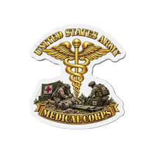 Load image into Gallery viewer, Die-Cut Magnet - Army - Medical Corps - US Army w Scene - 3D - Enhanced
