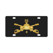 Load image into Gallery viewer, Army - 4th Bn, 35th Armor - Armor Branch wo Txt X 300 Classic License Plate
