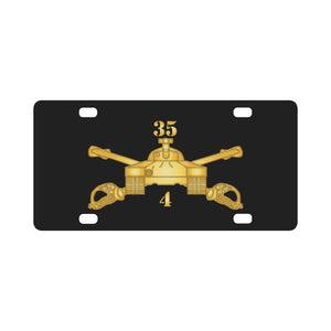 Army - 4th Bn, 35th Armor - Armor Branch wo Txt X 300 Classic License Plate