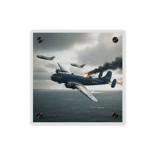Load image into Gallery viewer, Acrylic Wall Art Panel - April 8, 1950, Baltic Sea - Latvia Soviet fighters shot down a U.S. Navy PB4Y-2 - Liberator - Cold War
