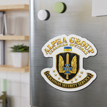 Load image into Gallery viewer, Die-Cut Magnet - Ukraine - Alpha Group - Ukrainian Spetsnaz - 3D - Enhanced
