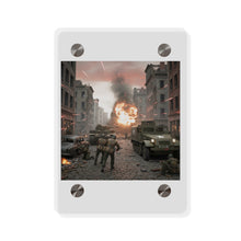 Load image into Gallery viewer, Acrylic Wall Art Panel - M3A1 - 9th Armor Division Attack - WWII
