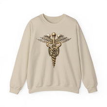 Load image into Gallery viewer, Crewneck Sweatshirt - Army Medical Service Corps (MS) Branch Insignia - 3D - Enhanced
