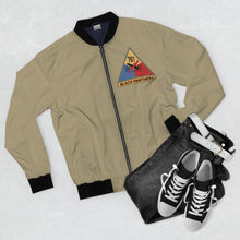 Load image into Gallery viewer, 761st Tank Battalion "Black Panthers" Tribute Bomber Jacket — Come Out Fighting - ECH 5 DAVID J. WHITE, SR
