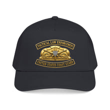 Load image into Gallery viewer, Mid Profile Baseball Cap - USCG - Tactical Law Enforcement w txt - 3D - Enhanced
