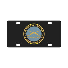 Load image into Gallery viewer, Army - 2nd Infantry Regiment Branch - Do Not Touch Me - Iceland - WWII X 300 Classic License Plate
