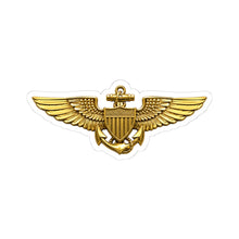 Load image into Gallery viewer, Kiss-Cut Stickers - USCG - Aviator Badge wo txt - 3D - Enhanced
