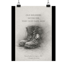 Load image into Gallery viewer, Matte Poster - Old Soldiers Never Die
