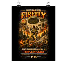Load image into Gallery viewer, Matte Poster - Operation Firefly - 555th Parachute Infantry

