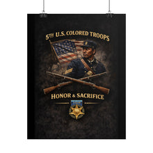 Load image into Gallery viewer, Posters - Honoring the 5th USCT, 1864 - Right 1
